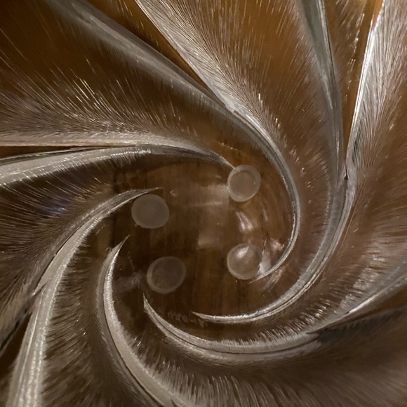 Orrefors vintage feather cut swirl crystal bowl - Picture 4 of 7